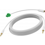 An image showing hvidt minijack-kabel 3 m (10ft)