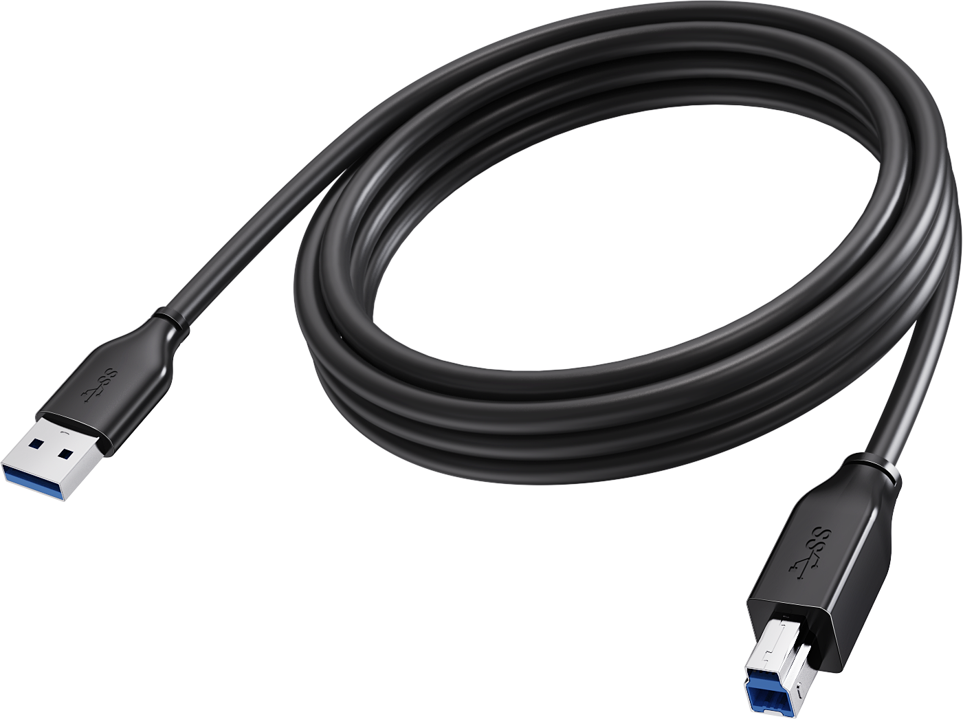 An image showing Cabo USB TC 3MUSB3.0/BL Preto 2.0 3 m