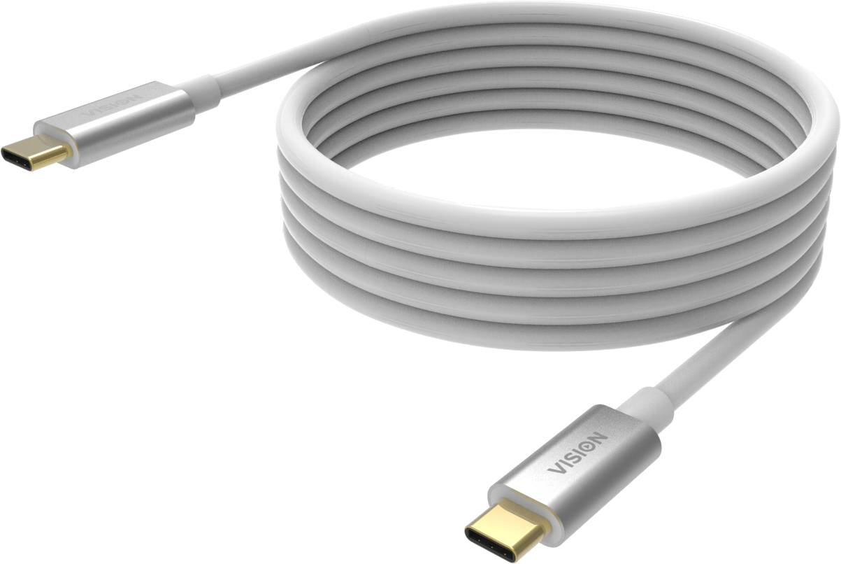 An image showing Câble USB-C blanc 4 m (13 pi)