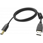 An image showing Black USB 2.0 Cable 5m (16.4ft)