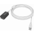 An image showing Cabo de extensão USB 2.0 de qualidade com amplificador de sinal, branco, 5 m