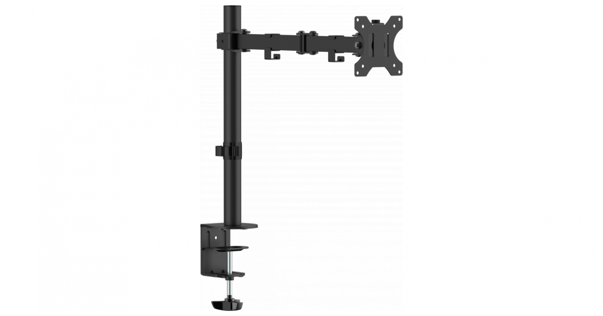 Computer Moniter Post Black Monitor Desk Post 100×100 | Vision Audio Visual