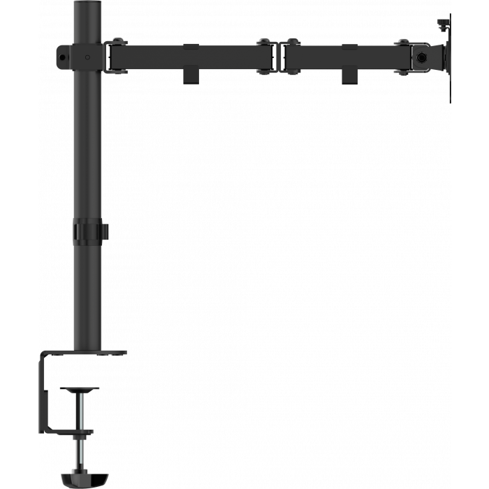 Black Monitor Desk Post 100×100 | Vision Audio Visual