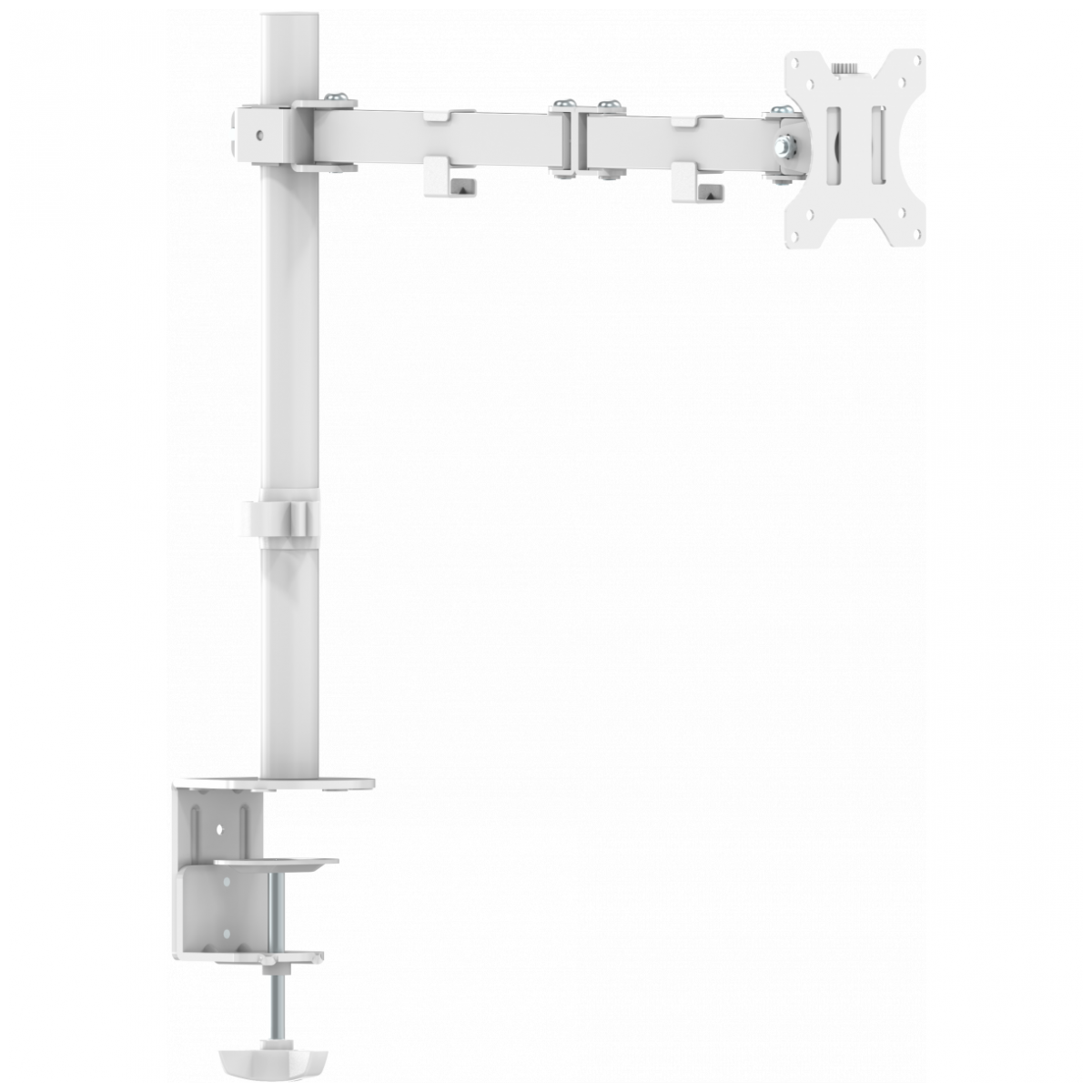 Computer Moniter Post White Monitor Desk Post 100×100 | Vision Audio Visual