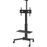 An image showing Chariot d'affichage en aluminium réglable en hauteur VFM-F22 60 kg