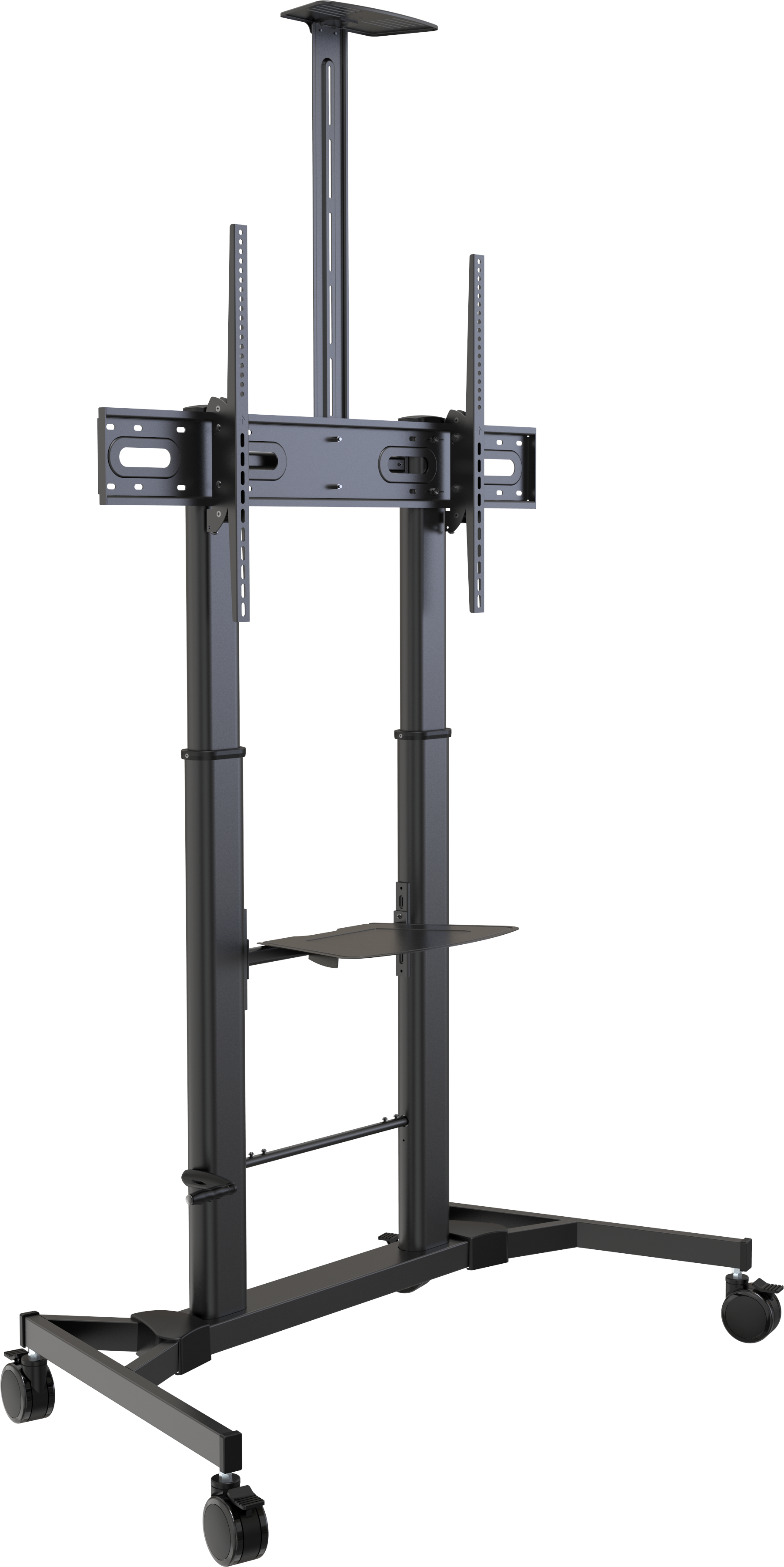 An image showing Carro para pantallas ajustable en altura para 80 kg