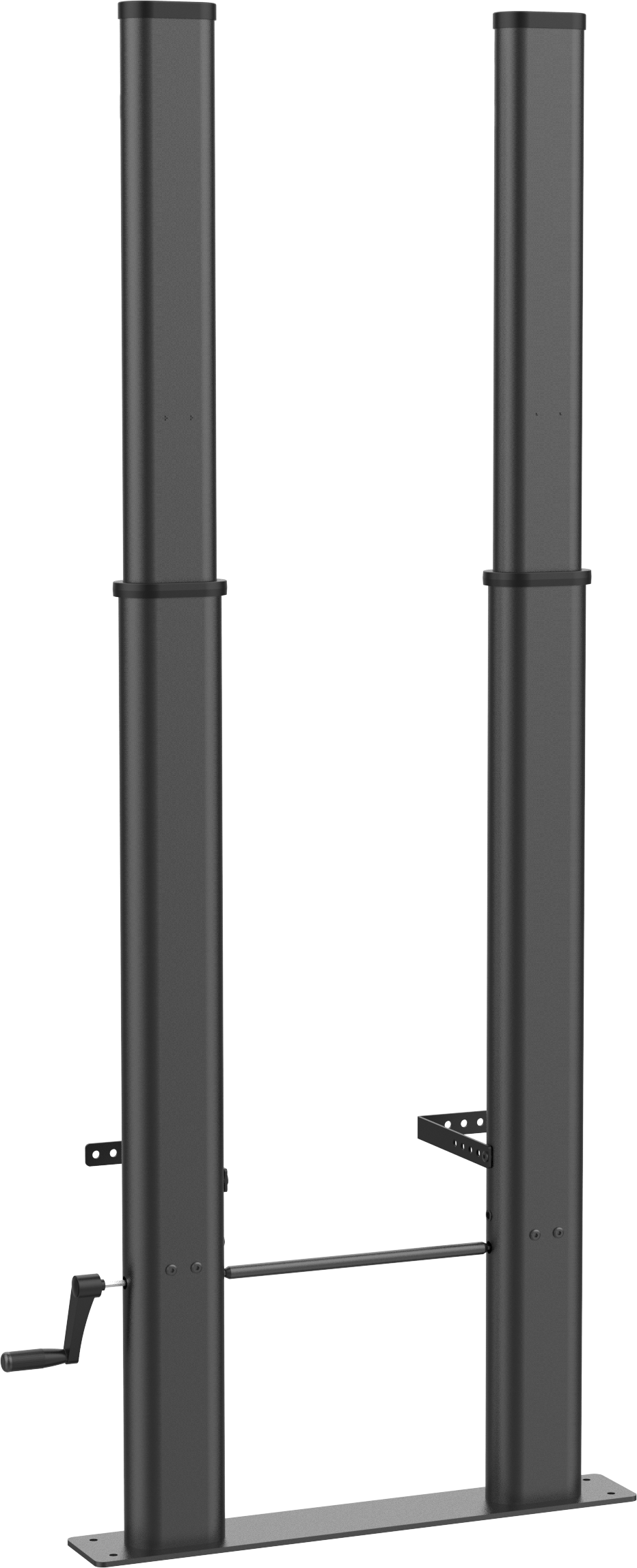 An image showing Suporte de chão para display profissional ajustável em altura VFM-F26WF para fixação na parede 120 kg