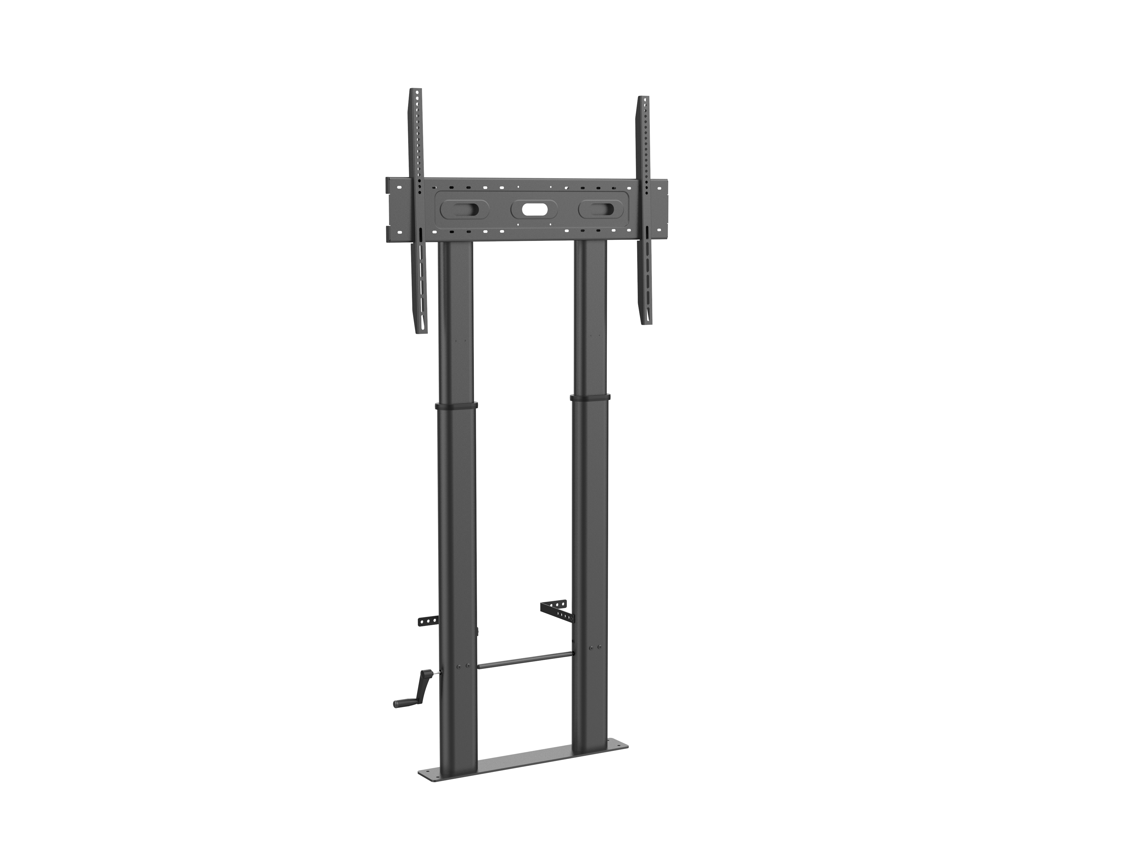 An image showing Soporte de suelo para pantalla profesional ajustable en altura VFM-F26WF para fijar en la pared 120 kg