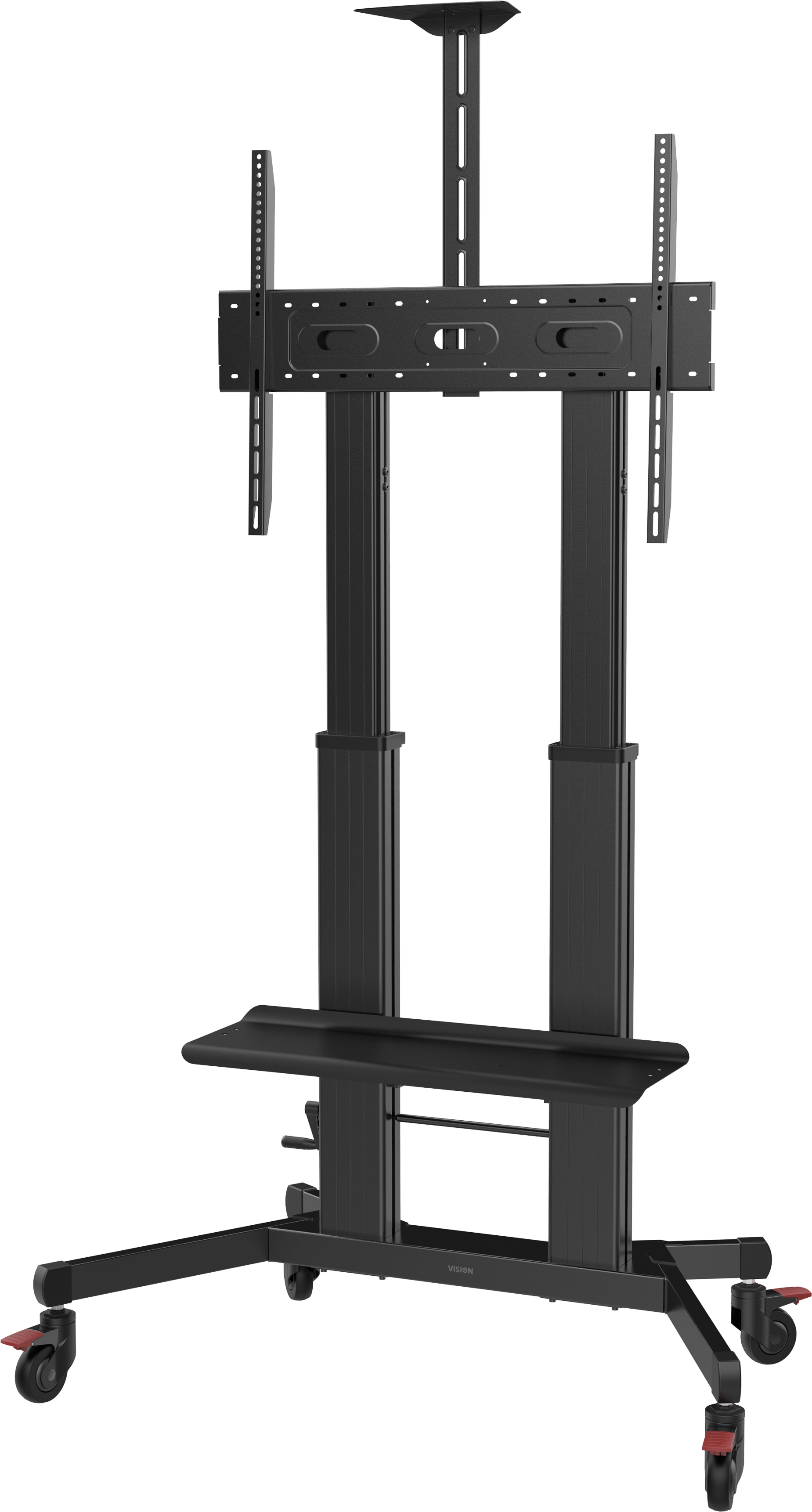 An image showing Height-Adjustable Aluminium Display Cart 90 kg