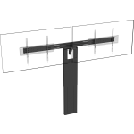 An image showing VFM-F50/DL Support au sol motorisé pour double écrans