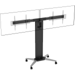 An image showing Supporto a Pavimento Motorizzato per Doppio Pannello Piatto