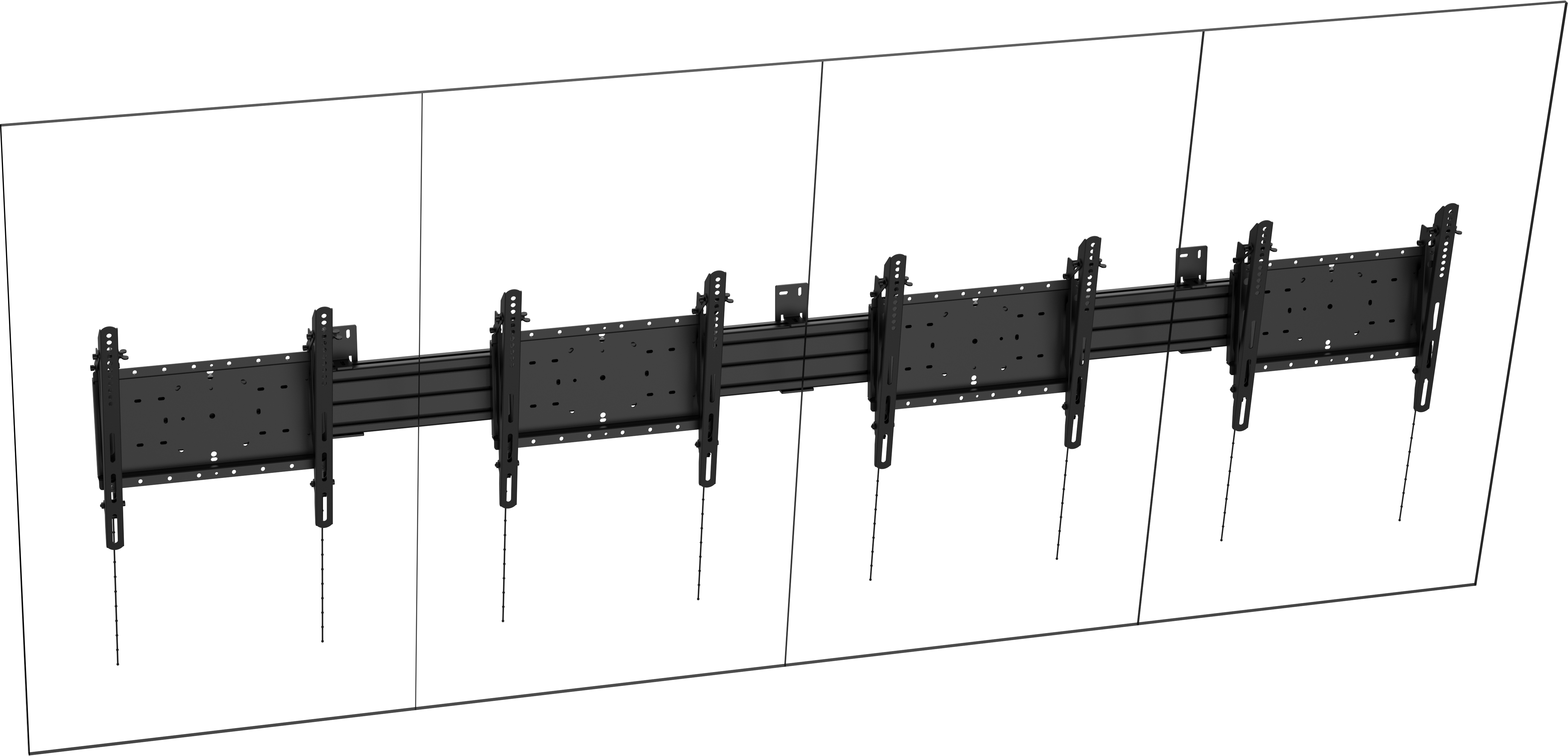 Menu Wall Mount Kit - Portrait 4 x 50-55